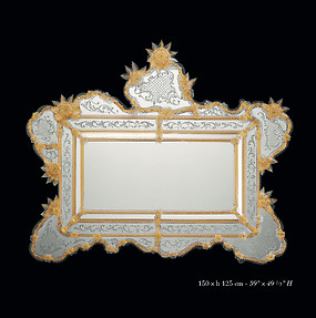 Replica of venetian mirror of the XVII century
