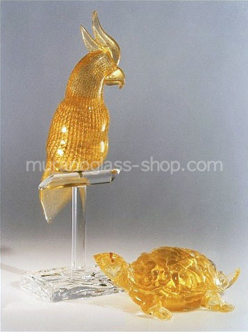 All Gold parrot, All 24K gold parrot