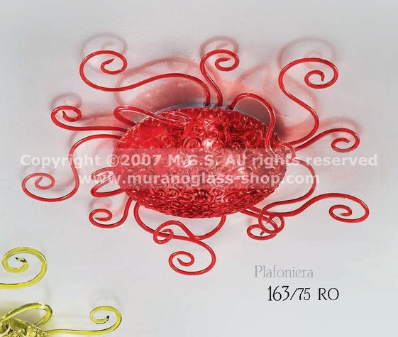 163 Ceiling lamps, Modern red ceiling lamp