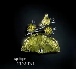 Modern sconce in sap green color