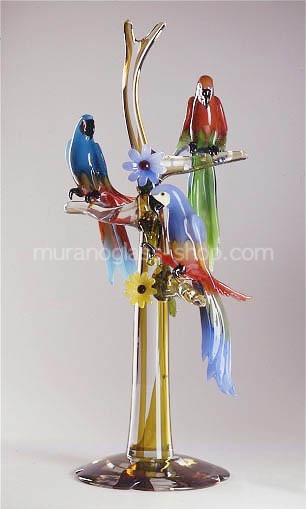 Parrots on tree, Parrots on tree