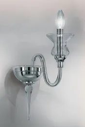 Crystal sconce at one light