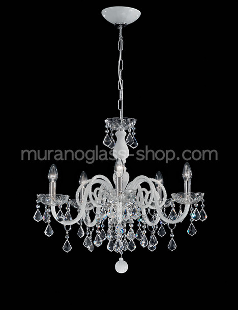 Bohemia Bright chandelier, Black and crystal Bohemia style chandelier
