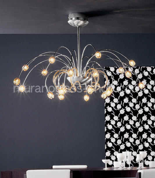 151 Series chandeliers, Iron chandelier with red cups
