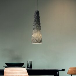 Modern suspended lamp in crystal