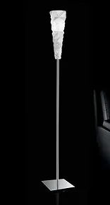 Floor standing light in milk white color