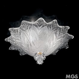 Ceiling lamp with crystal graniglia
