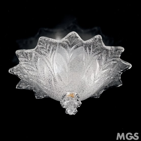 Tetide Ceiling lamp, Ceiling lamp with crystal graniglia