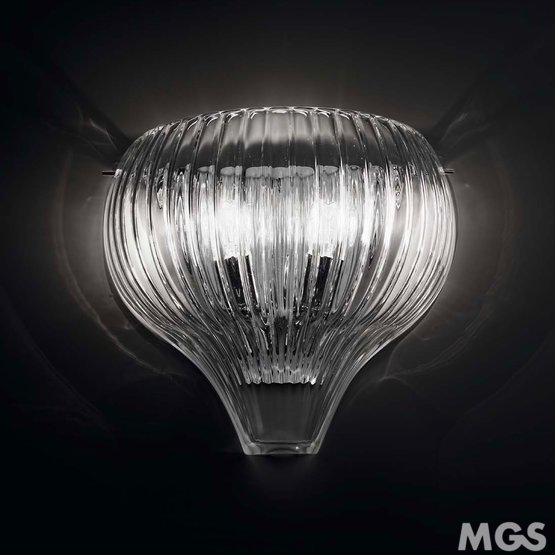 Wall Lights | Carrara Glassmakers Buy Smoked Venetian Wall Light from the