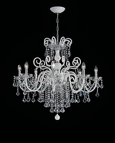 Crystal and red bohemia style chandelier