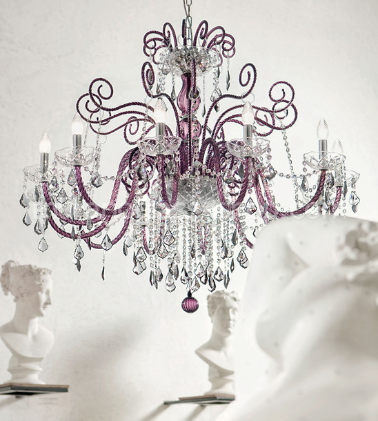 Bohemia Star chandelier, Black color bhoemia chandelier with crystal details