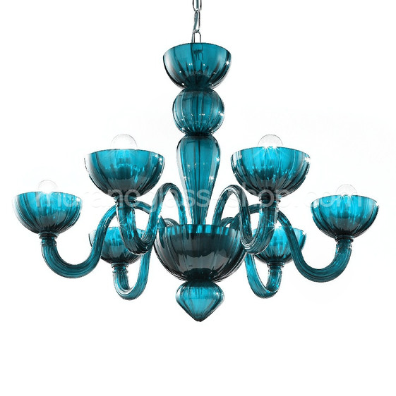Nielsen Chandelier, Aquamarine chandelier