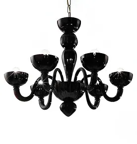 Black color chandelier