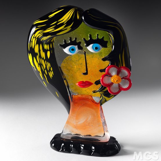 Head Picasso style, Head Picasso style, flower girl