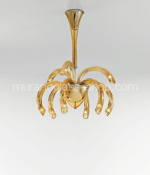 1202 series chandeliers, 1202 series chandelier, 9 lights, amber color