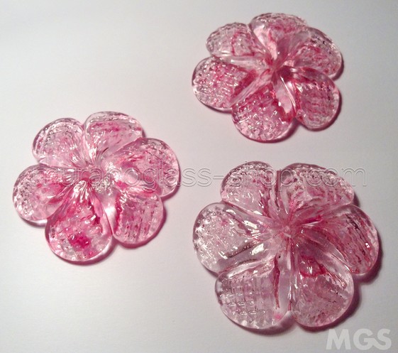 Flowers, Crystal and pink flower diameter of 5.5cm
