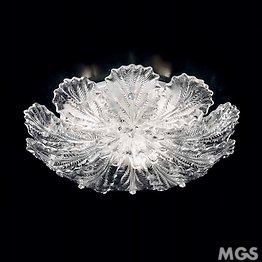 Ceiling lamp with crystal dew