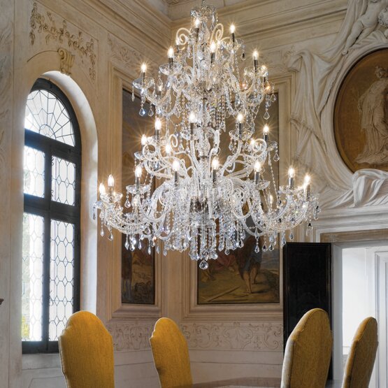 Bohemia Star chandelier, Crystal chandelier thirty-six lights