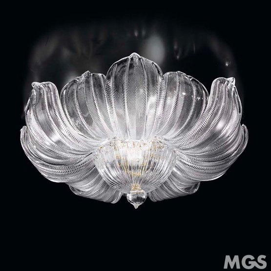 Loredan Ceiling light, Crystal with 24k gold ceiling lamp