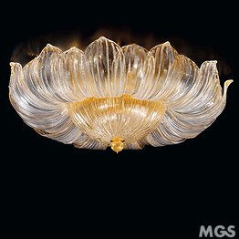 Amber graniglia ceiling lamp