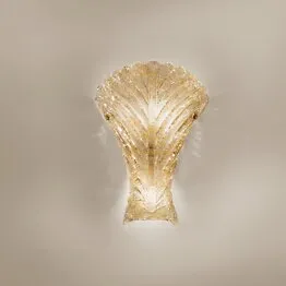 Amber graniglia wall light