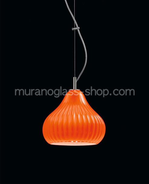 Sphera Suspended lamp, Modern suspended lamp in orange color