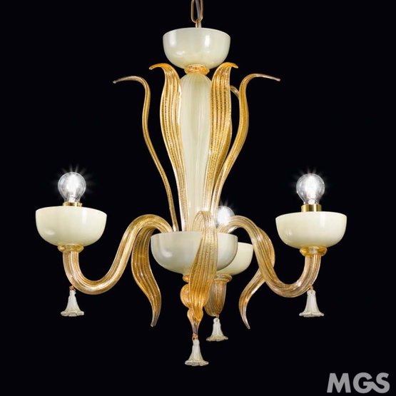 Foscari Chandelier, Chandelier in smoked crystal