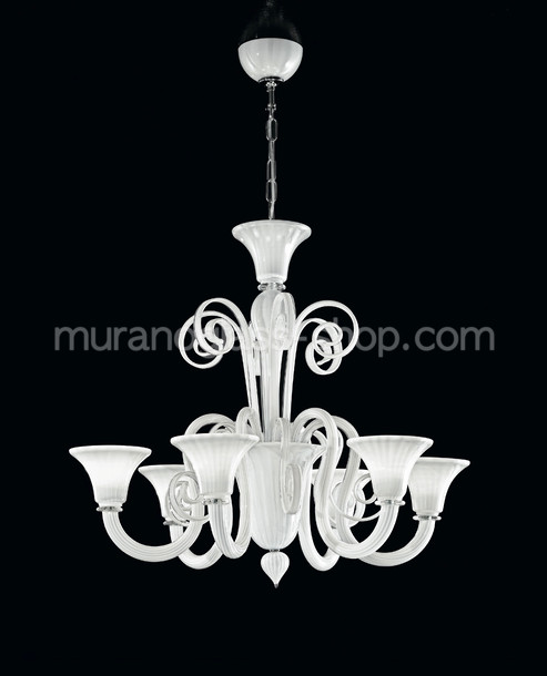 Sambonet Chandelier, Chandelier at six lights with gold decoration