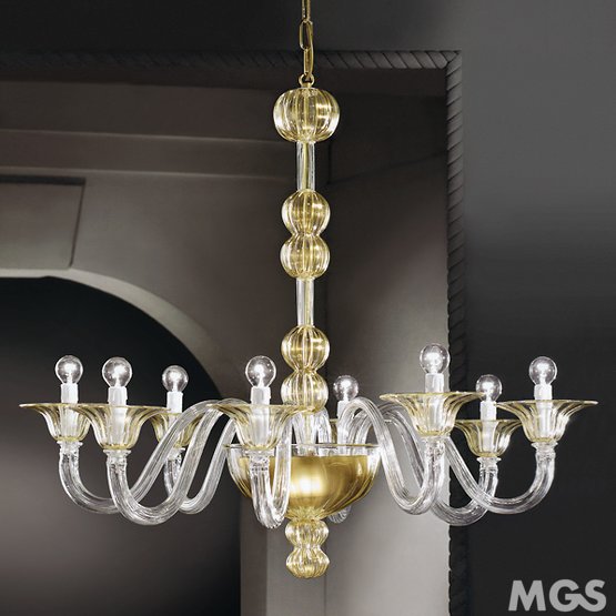 Canal Chandelier, Canal Chandeliers at six lights