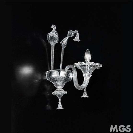 Patrini wall lights, One light crystal wall light