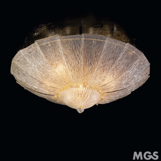 Luxury ceiling lamp, Murano crystal ceiling lamp with six lights