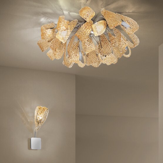 Mocenigo Ceiling lamp, Ceiling lamp in smoked color
