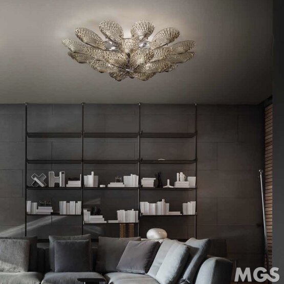 Gabbiano Ceiling lamp, Ceiling lamp in crystal