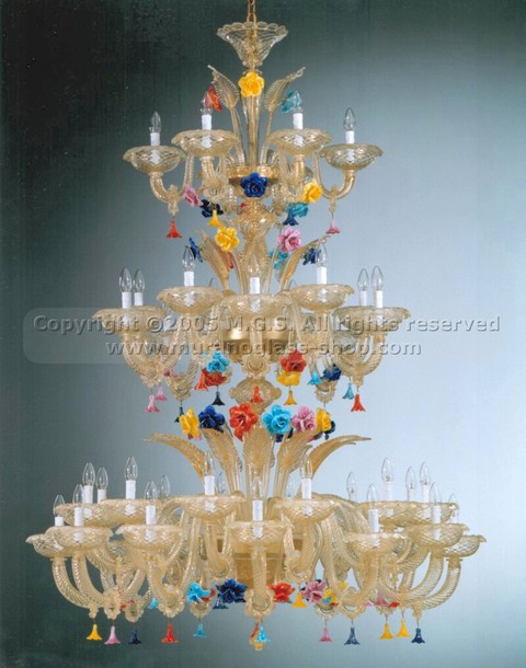 303 series Chandeliers, Chandelier with 24 + 12 + 6 lights