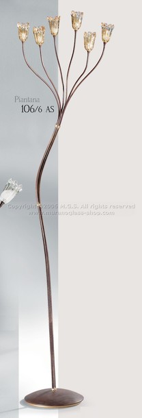 106 Burnished series, Ceiling lamps, Submerged amber