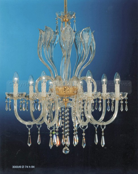 3000 Bohemia series chandeliers, Bohemia style chandelier at eight lights