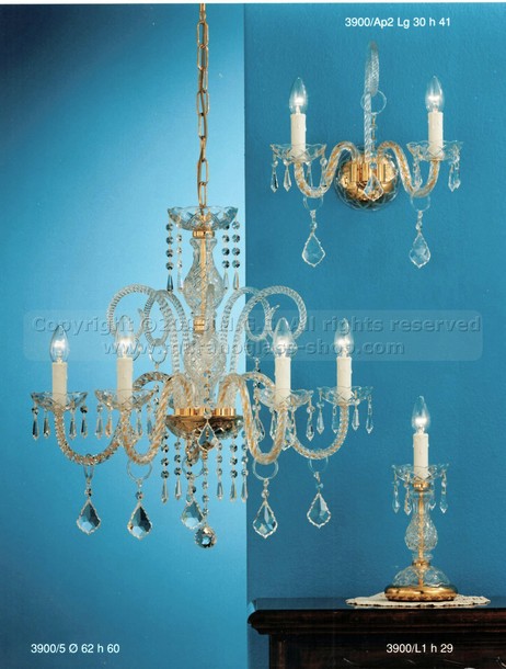 3900 Bohemia series chandeliers, Bohemia style chandelier at five lights