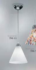Sat finish milk white suspended lamp