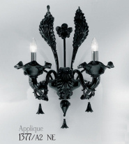 Black Sconce at two lights
