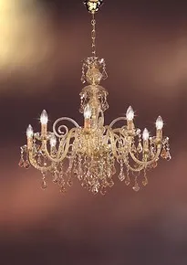 Bohemia style chandelier amber decoration with nationals pendants