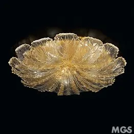 Ceiling lamp with 24k gold decoration