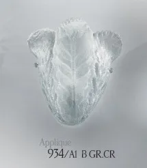 Wall light with crystal graniglia