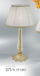 Table lamp in 24k gold decorations