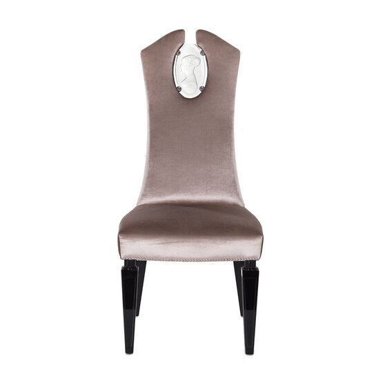 Letizia chair, Signature Cameo and Soft Velvet