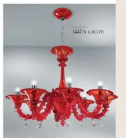 Black chandelier ad eight lights