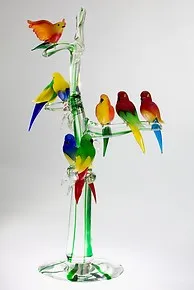 Little parrots on tree