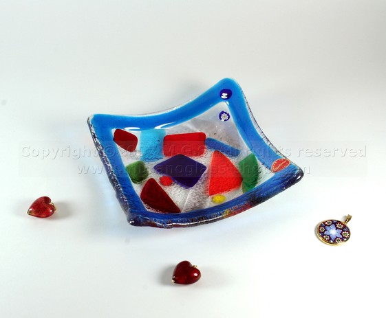 Carnival Bowl, Carnival bowl with murrine 12x12 cm