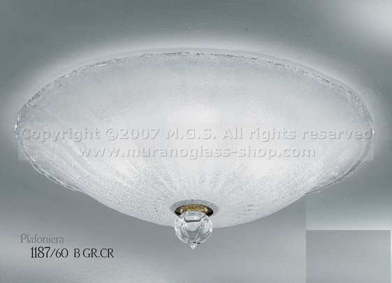 Circle Ceiling light, Ceiling lamp with 24k gold decoration at four lights