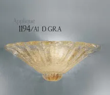 Wall light in amber graniglia