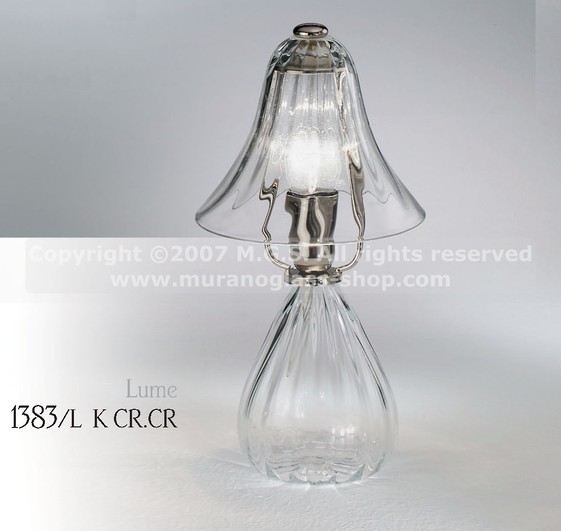Murano Table Lamps 1383 series, Crystal table lamp